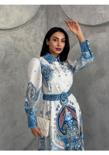 Atlas Kumaş Elbise (Kemer Dahildir) fiyatları