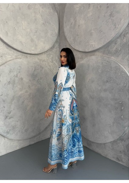 Atlas Kumaş Elbise (Kemer Dahildir) fırsatları