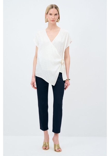 V Yaka Kruvaze Bluz modelleri