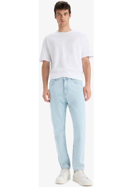 Yeni Sezon %100 Pamuk 90's Slim Fit Dar Kalıp Yüksek Bel Dar Paça Jean Pantolon fırsatları