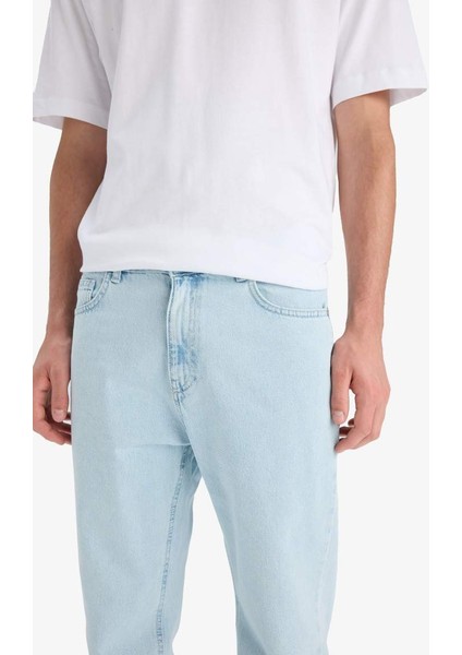 Yeni Sezon %100 Pamuk 90's Slim Fit Dar Kalıp Yüksek Bel Dar Paça Jean Pantolon indirimleri