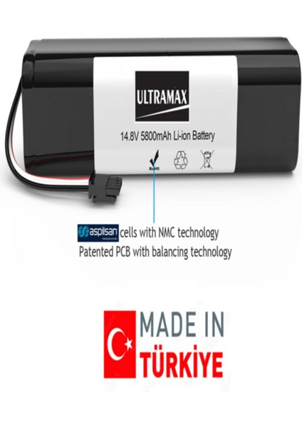Xiaomi Dreame F9 Robot Süpürge Uyumlu 5800MAH Ultramax Marka Batarya