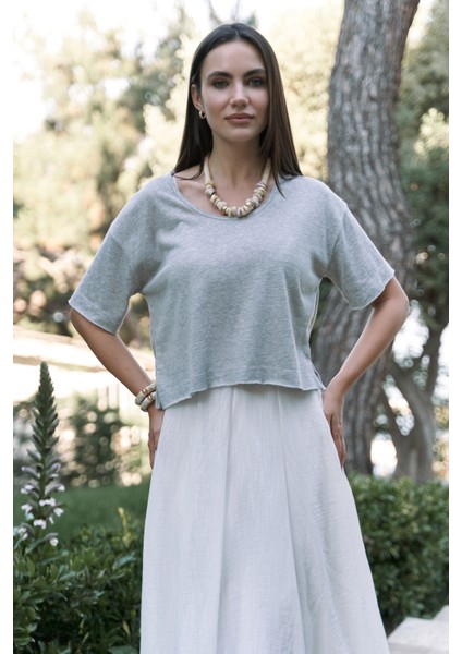 Ripley Yarım Kol Gri T-Shirt modelleri