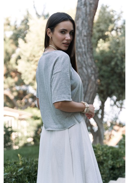 Ripley Yarım Kol Gri T-Shirt fırsatları