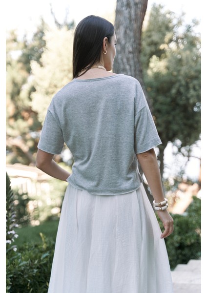 Ripley Yarım Kol Gri T-Shirt indirimleri