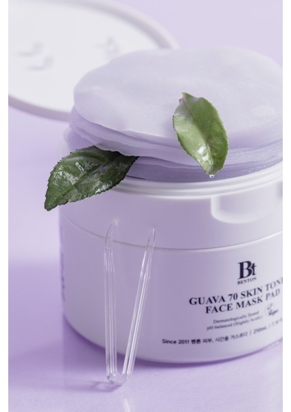 Guava 70 Skin Toner Face Mask Pad 70PADS - Yatıştırıcı & Nemlendirici Konsantre Vegan Cilt Pedleri
