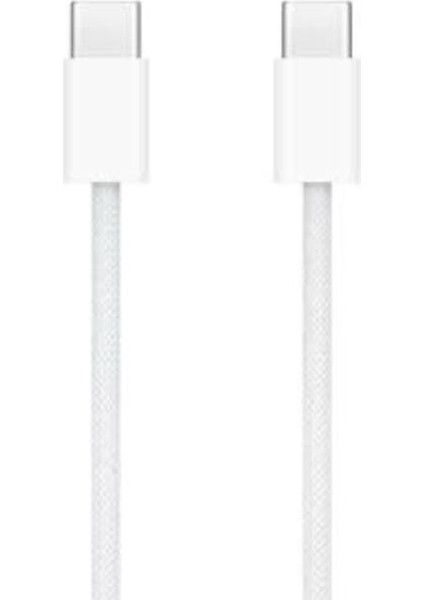 Usb-C To Usb-C Orijinal Örgülü Data ve Şarj Kablosu 1m Apple Garantili