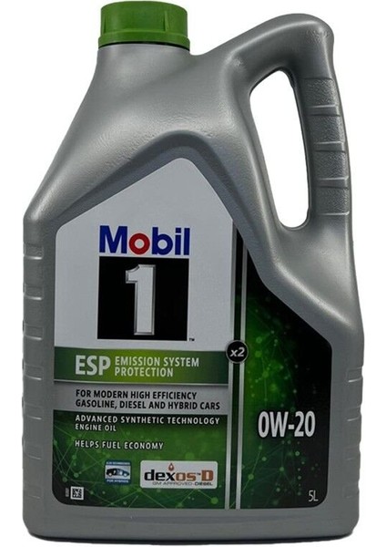 1 Esp X2 0W20 5 Lt Motor Yağı