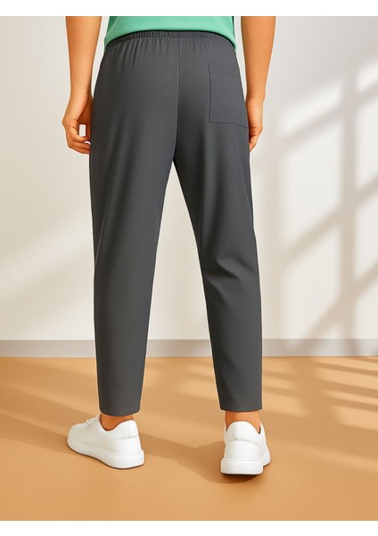 Erkek Pantolon Beli Lastikli Jogger Pantolon Cepli Fit Pantolon Erkek-Jogger fırsatları