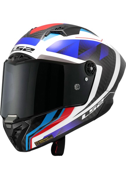 Thunder Karbon Gp Aero Raute Mavi-Kırmızı Kask