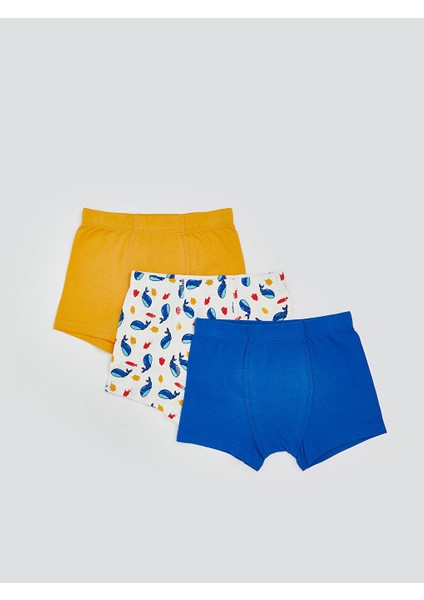 Yeni Sezon Penye Erkek Cocuk Boxer 3'lu - S5FO80Z1