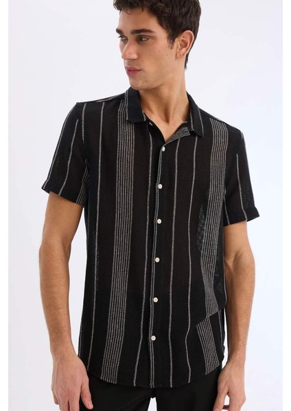 Yeni Sezon Regular Fit Yazlık Polo Yaka Pamuklu Kısa Kollu Gömlek