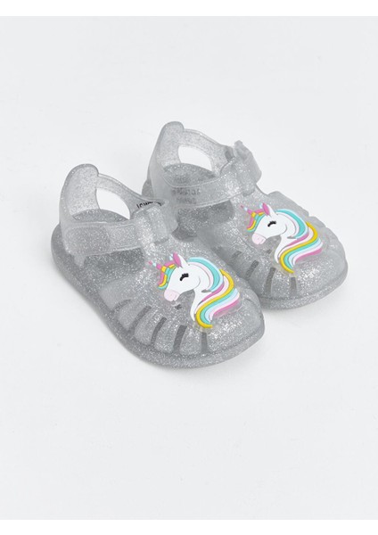 Baskılı Kız Bebek Sandalet (S4)