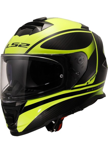 Storm 2 Dodger Mat Siyah-Neon Sarı Kask