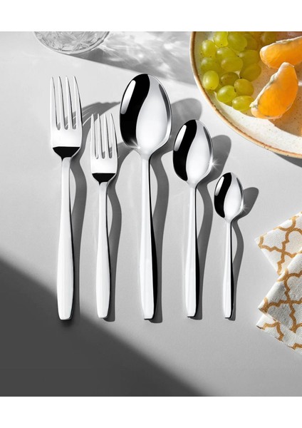 Nehir Sahra Sade 12 Kişilik 60 Parça Çatal Kaşık Takımı fiyatları