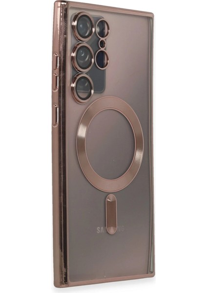 Samsung Galaxy Note 20 Ultra Kılıf Kross Magneticsafe Kapak - Rose Bstmy