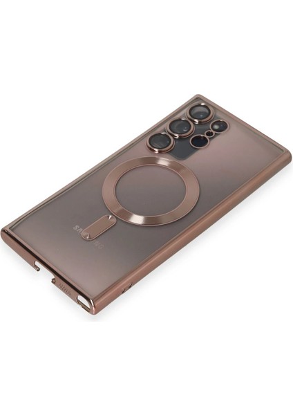 Samsung Galaxy Note 20 Ultra Kılıf Kross Magneticsafe Kapak - Rose Bstmy