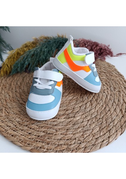 Minilkabebe Funny Premium 7306 Unisex Spor Bebek Ilk Adım Patik Ayakkabı 17-18-19 Numara