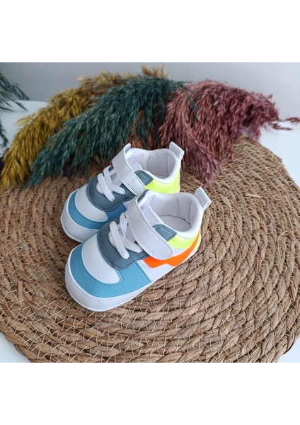 Minilkabebe Funny Premium 7306 Unisex Spor Bebek Ilk Adım Patik Ayakkabı 17-18-19 Numara