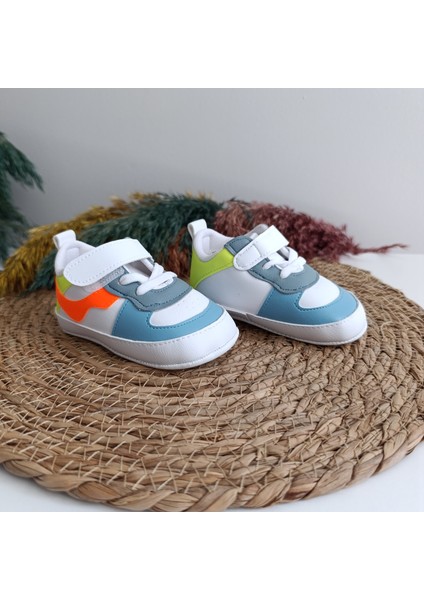 Minilkabebe Funny Premium 7306 Unisex Spor Bebek Ilk Adım Patik Ayakkabı 17-18-19 Numara