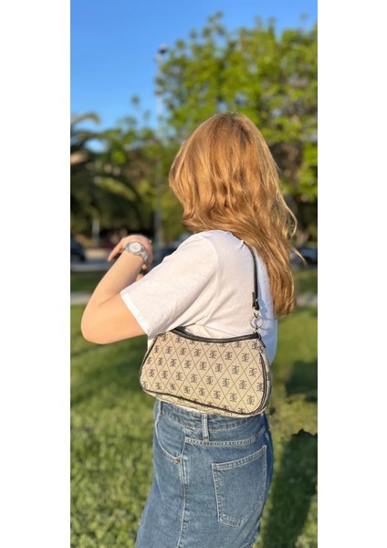 Kadın Farme Monogram Baget ve Çapraz Çanta