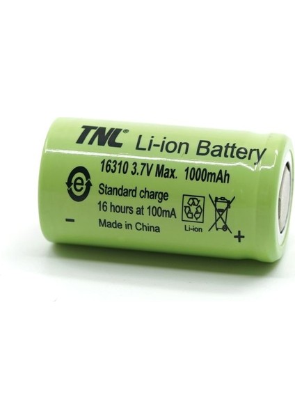 16310 3.7V 1000MAH Li-Ion Başlıksız Pil