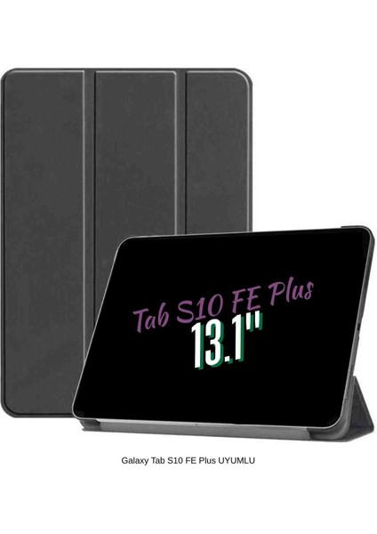 Galaxy Tab S10 Fe Plus Uyumlu 13.1" Katlanabilen Standlı Smart Cover Akıllı Tablet Kılıfı