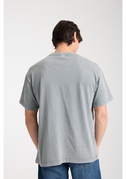 Erkek Pamuk T-Shirt - Basic Soft ve Rahat Yazlık Tasarım - Yazı Baskılı fırsatları