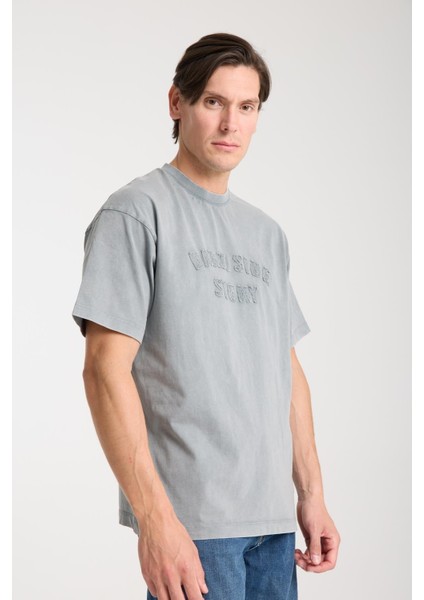 Erkek Pamuk T-Shirt - Basic Soft ve Rahat Yazlık Tasarım - Yazı Baskılı indirimleri