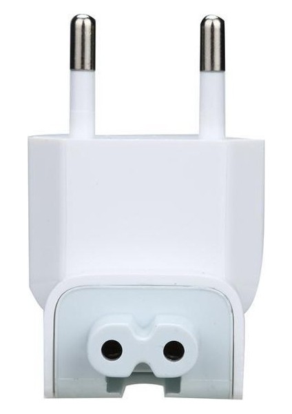 Apple Macbook Pro Retina Air ile Uyumlu Priz Euro Plug Şarj Aleti Türkiye Şarj Soket Çevirici MacBook Uyumlu Şarj Soket Çevirici Priz Ucu Plug - Avrupa Fiş Tipi