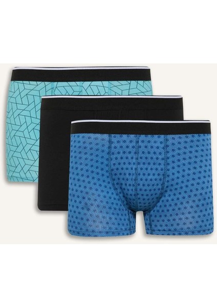 Yeni Sezon Regular Fit Baskılı 3'lü Boxer