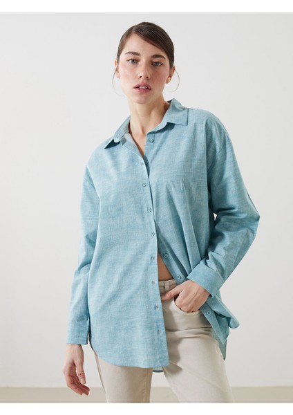 Yeni Sezon Loose Fit Kadin Gomlek - S5L273Z8