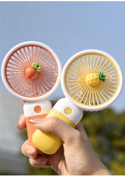 Şarjlı Masa Üstü ve El Fan Taşınabilir Şarj Edilebilir Serinletici Mini Fan