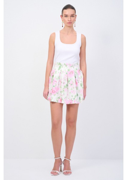 Moda Tutkusu Pileli Mini Etek modelleri