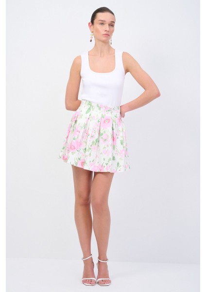 Moda Tutkusu Pileli Mini Etek indirimleri