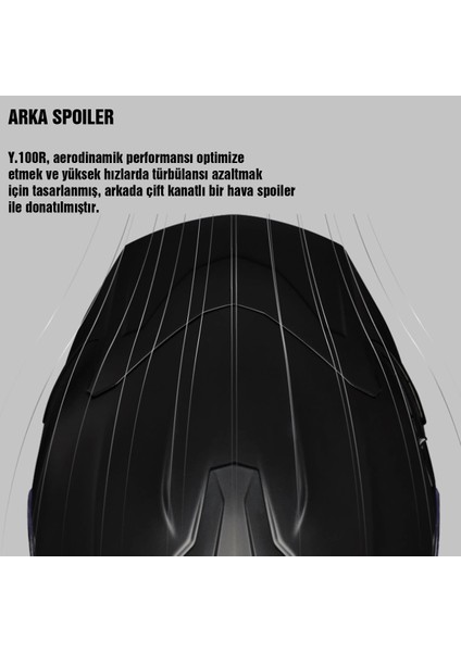 Y.100R Subsonıc Mat Siyah- Kask indirimleri