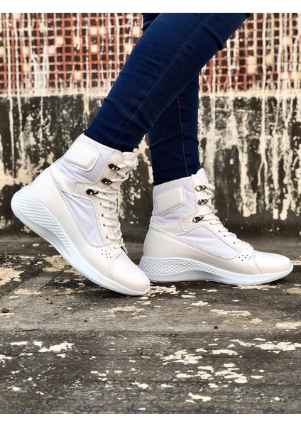 ET0600 Bağcıklı Beyaz Boksör Unisex Spor Postal Bot modelleri