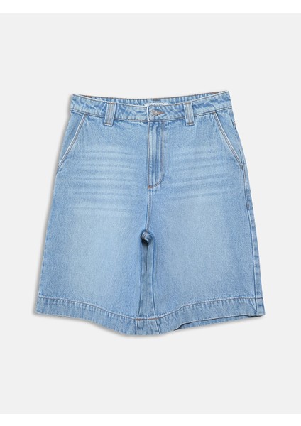 Yeni Sezon Standart Fit Kadin Jean Sort - S5DM28Z8