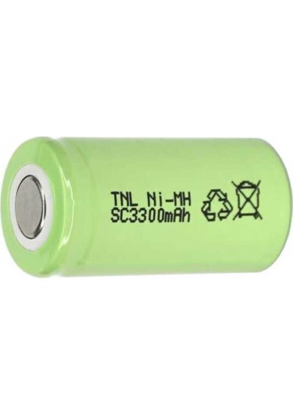 1.2V 3300MAH Sc Boy Başlıksız Şarjlı Süpürge / Matkap Pili