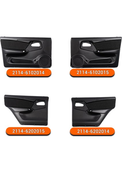Lada Samara 2108 2109 2113 2114 2115 Kapı Döşeme Seti Takım (4 Kapı) Ym Euro Model Orj Rus