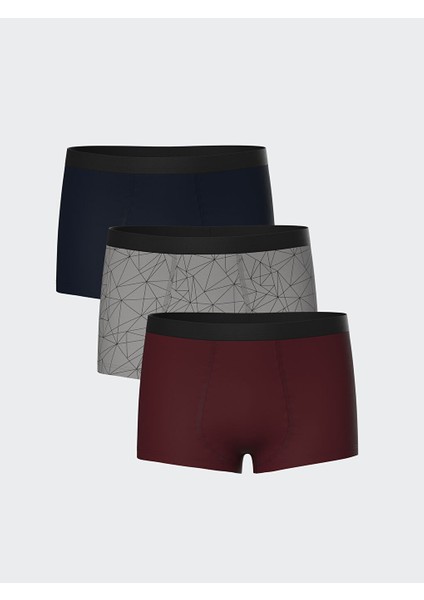 Yeni Sezon Baskili Erkek Cocuk Boxer 3'lu - S5ED45Z4