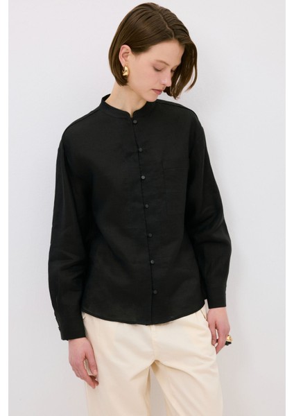 Cepli Keten Gömlek