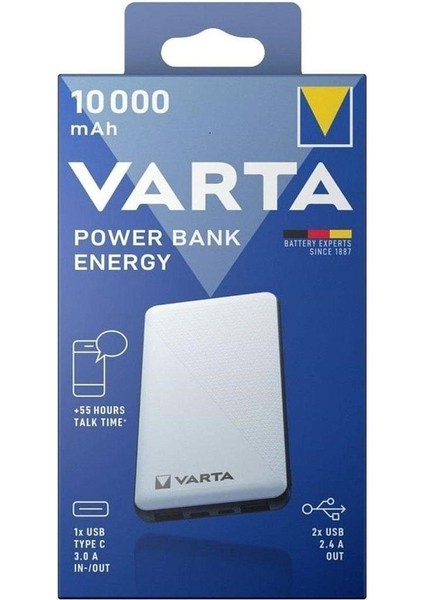 10000 Mah Powerbank Acil Durum Powerbank Uzun Şarj