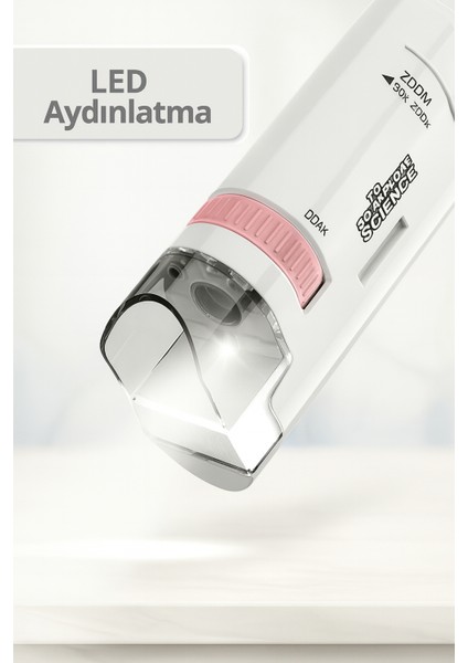 Mini Mikroskop LED Işık ile Gözlem Öğrenme Için Yüksek Çözünürlüklü Çocuk Mikroskop