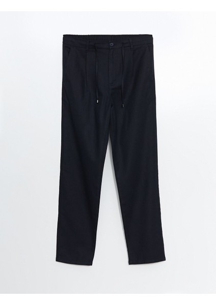 Yeni Sezon Slim Fit Keten Karisimli Erkek Pantolon - S5EE27Z8 indirimleri