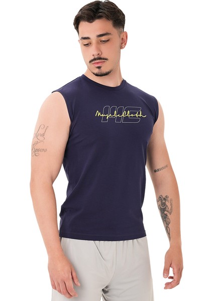 Icon Kolsuz T-Shirt Lacivert