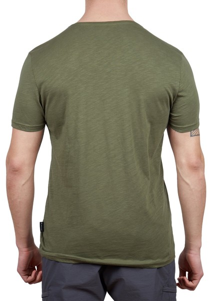 Yazlık Kısa Kol Haki Basic Tshirt fiyatları