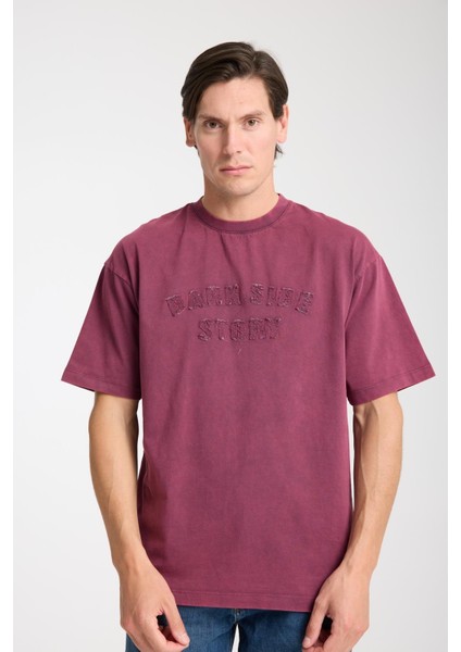 Erkek Pamuk T-Shirt - Basic Soft ve Rahat Yazlık Tasarım - Yazı Baskılı