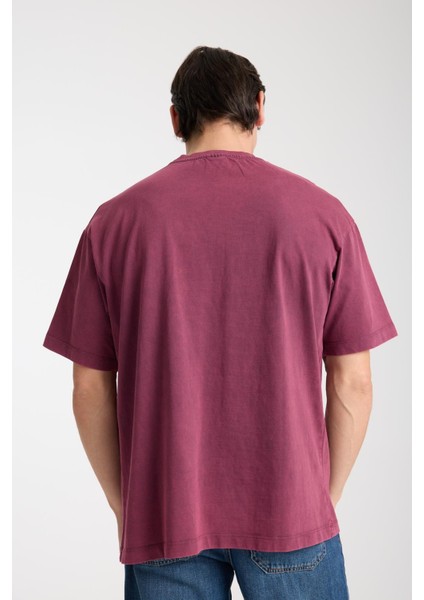 Erkek Pamuk T-Shirt - Basic Soft ve Rahat Yazlık Tasarım - Yazı Baskılı fırsatları