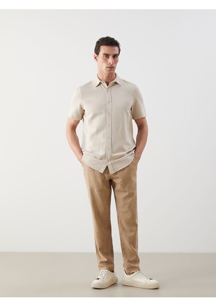 Yeni Sezon Regular Fit Kisa Kollu Erkek Gomlek - S5JQ90Z8